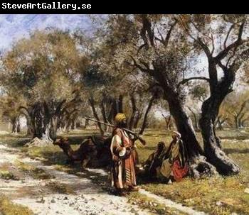 unknow artist Arab or Arabic people and life. Orientalism oil paintings  279